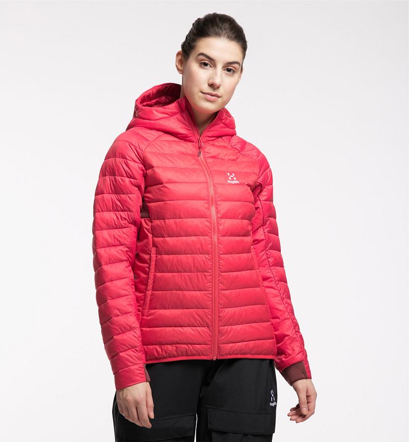 Haglöfs Womens Spire Mimic Down Jacket Red New Zealand 39170TYVX